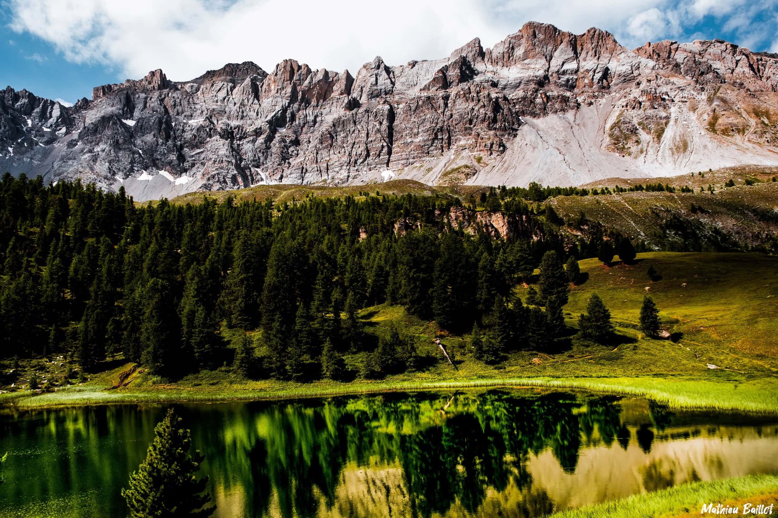 Lac Miroir, 2214m et lac Saint Anne, 2415m (Queyras)