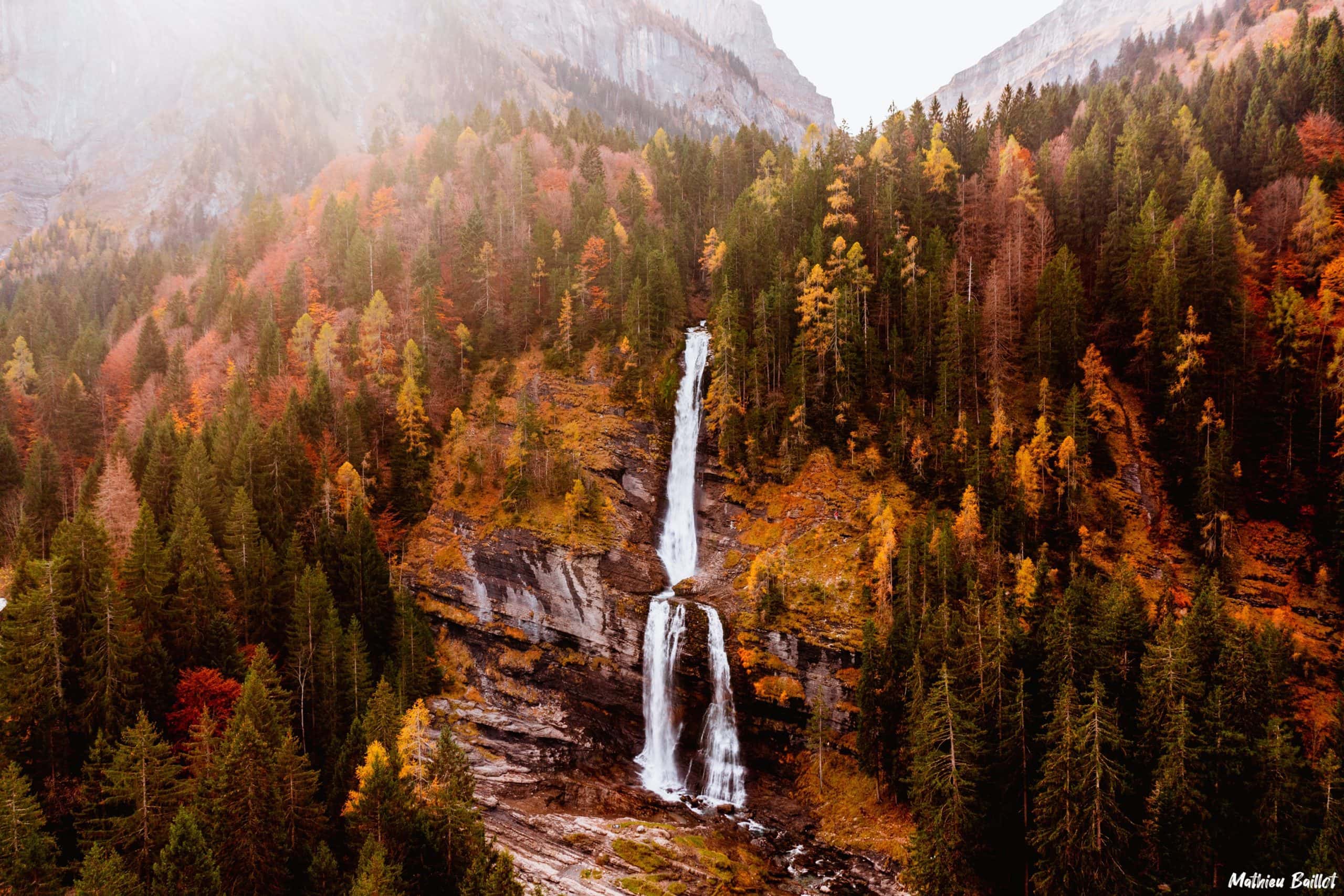 Cascade du Rouget, 1000m (Haut-Giffre)